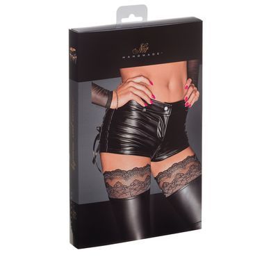 Шортики с мокрым эффектом Noir Handmade F138 Powerwetlook shorts, S SX0023 фото Купить   Noir Handmade (Польща) 2 217 грн