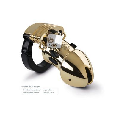 Клітка для члена з електростимуляцією Mystim Pubic Enemy No 1 - Gold Edition SO3809 фото Купити Клітка для члена з електростимуляцією Mystim Pubic Enemy No 1 - Gold Edition  Mystim (Німеччина) 6 375 грн