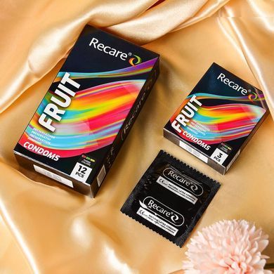 Презервативи Holographic Recare Fruit Flavour Condoms 12 шт, аромати: м'ята, банан, полуниця SX3339 фото Купити Презервативи Holographic Recare Fruit Flavour Condoms 12 шт, аромати: м'ята, банан, полуниця  Recare (Китай) 109 грн