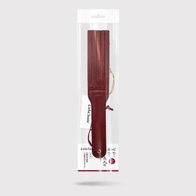 Двосторонній паддл Liebe Seele Wine Red Spanking Paddle, натуральна шкіра SO9456 фото Купити Двосторонній паддл Liebe Seele Wine Red Spanking Paddle, натуральна шкіра  Liebe Seele (Японія) 1 413 грн