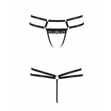 Трусики-стрінги зі стреп із мереживом Passion Exclusive LORRY THONG XXL/XXXL, black SO6417 фото Купити Трусики-стрінги зі стреп із мереживом Passion Exclusive LORRY THONG XXL/XXXL, black  Passion (Польща) 895 грн