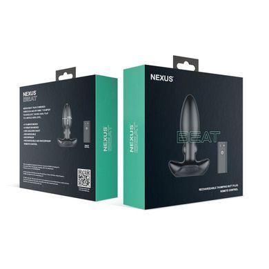 Анальна вібропробка Nexus Beat Butt Plug SX2701 фото Купити Анальна вібропробка Nexus Beat Butt Plug  Nexus (Великобританія) 3 695 грн