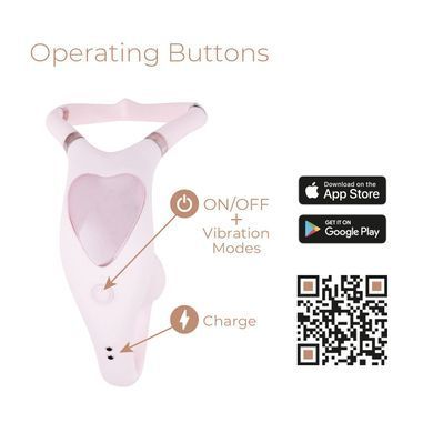 Смарт-вибратор для пар Adrien Lastic Venus + APP, двойной, можно носить под одеждой, 10 режимов SX1283 фото Купить   Adrien Lastic  4 480 грн