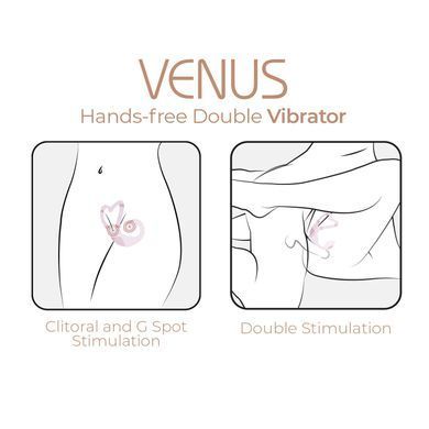Смарт-вибратор для пар Adrien Lastic Venus + APP, двойной, можно носить под одеждой, 10 режимов SX1283 фото Купить   Adrien Lastic  4 480 грн