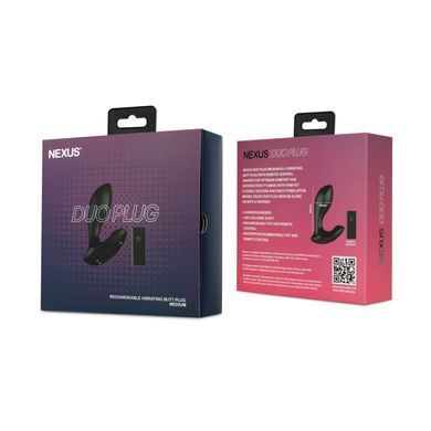 Анальна вібропробка Nexus DUO Plug Medium, пульт ДК SX2411 фото Купити Анальна вібропробка Nexus DUO Plug Medium, пульт ДК  Nexus (Великобританія) 3 233 грн