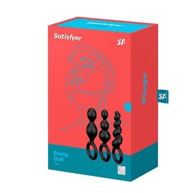 Набір анальних іграшок Satisfyer Plug black (set of 3) - Booty Call, макс. діаметр 3 см SO2323 фото Купити Набір анальних іграшок Satisfyer Plug black (set of 3) - Booty Call, макс. діаметр 3 см  Satisfyer (Німеччина) 951 грн