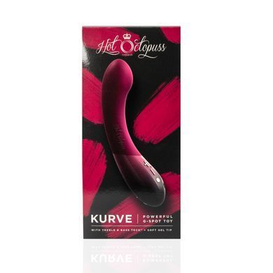 Вібратор для точки G Hot Octopuss KURVE, Treble and Bass Technology, 2 мотори, м&rsquo;який кінчик SO8728 фото Купити Вібратор для точки G Hot Octopuss KURVE, Treble and Bass Technology, 2 мотори, м&rsquo;який кінчик  Hot Octopuss (Великобританія) 4 249 грн