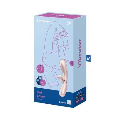 Смарт вибратор-кролик с подогревом Satisfyer Hot Lover Nude SO5543 фото Купить   Satisfyer (Німеччина) 2 540 грн