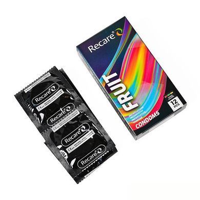 Презервативи Holographic Recare Fruit Flavour Condoms 12 шт, аромати: м'ята, банан, полуниця SX3339 фото Купити Презервативи Holographic Recare Fruit Flavour Condoms 12 шт, аромати: м'ята, банан, полуниця  Recare (Китай) 109 грн