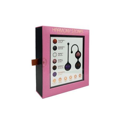 Вагинальные шарики Adrien Lastic Harmony Stones, полудрагоценные камни, диаметр 3 см, 2 держателя SX1272 фото Купить   Adrien Lastic  3 972 грн