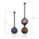 Вагинальные шарики Adrien Lastic Harmony Stones, полудрагоценные камни, диаметр 3 см, 2 держателя SX1272 фото 2