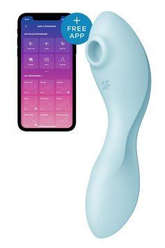 Вакуумний смарт-стимулятор із вібрацією Satisfyer Curvy Trinity 5 (Blue) (м'яте паковання!!!) SO6726-R фото Купити Вакуумний смарт-стимулятор із вібрацією Satisfyer Curvy Trinity 5 (Blue) (м'яте паковання!!!)  Satisfyer  2 009 грн