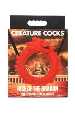 Эрекционное кольцо &ndash; дракон Creature Cocks Rise of the Dragon Silicone Penis Ring &ndash; Red, диаметр 4 см SX2221 фото Купить   Creature Cocks (США) 1 145 грн