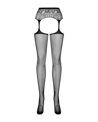 Сітчасті панчохи-стокінги з мереживним поясом Obsessive Garter stockings S307 S/M/L, чорні, імітація SO7270 фото Купити Сітчасті панчохи-стокінги з мереживним поясом Obsessive Garter stockings S307 S/M/L, чорні, імітація  Obsessive (Польща) 821 грн