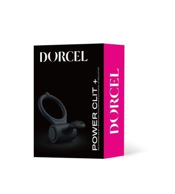 Ерекційне кільце Dorcel Power Clit Plus з вібрацією, перезаряджається, з язичком та щіточкою SO1417 фото Купити Ерекційне кільце Dorcel Power Clit Plus з вібрацією, перезаряджається, з язичком та щіточкою  Dorcel (Франція) 1 265 грн