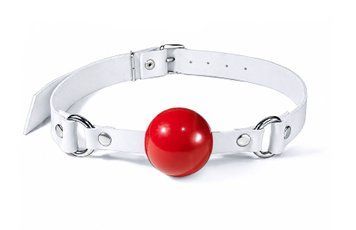 Кляп силіконовий Feral Feelings Silicon Ball Gag White/Red, білий ремінець, червона кулька SX3977 фото Купити Кляп силіконовий Feral Feelings Silicon Ball Gag White/Red, білий ремінець, червона кулька  Feral Feelings  899 грн