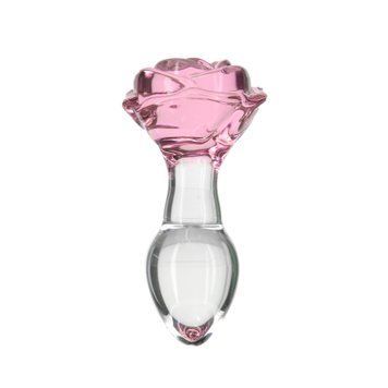 Стеклянная анальная пробка Pillow Talk Rosy Luxurious Glass Anal Plug, ⌀3,3 см, вибропуля в подарок SO6834 фото Купить   Pillow Talk (Канада) 1 293 грн