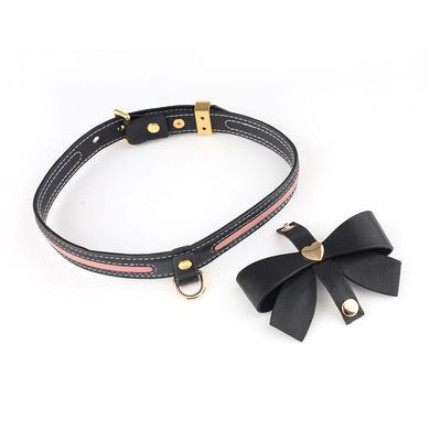 Нашийник з повідцем LOCKINK SEVANDA Love Heart Butterfly Leather Collar Set, чорно-рожевий, з бантом SX0863 фото Купити Нашийник з повідцем LOCKINK SEVANDA Love Heart Butterfly Leather Collar Set, чорно-рожевий, з бантом  LOCKINK (Китай) 1 718 грн