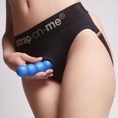Насадка для страпона Strap-On-Me Dildo Plug Balls Blue Metallic S SO8992 фото Купити Насадка для страпона Strap-On-Me Dildo Plug Balls Blue Metallic S  Strap-On-Me (Франція) 1 690 грн