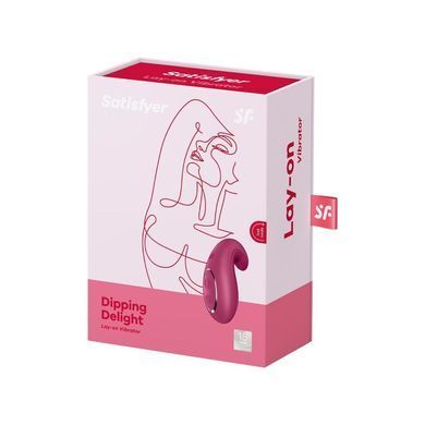 Вибратор Satisfyer Dipping Delight Berry, 2 мотора, гибкий кончик SO6990 фото Купить   Satisfyer (Німеччина) 1 265 грн