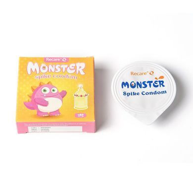 Насадка на член Recare Pink Monster Spike Condom (презерватив з кульками та вусиками) SX3340 фото Купити Насадка на член Recare Pink Monster Spike Condom (презерватив з кульками та вусиками)  Recare (Китай) 69 грн