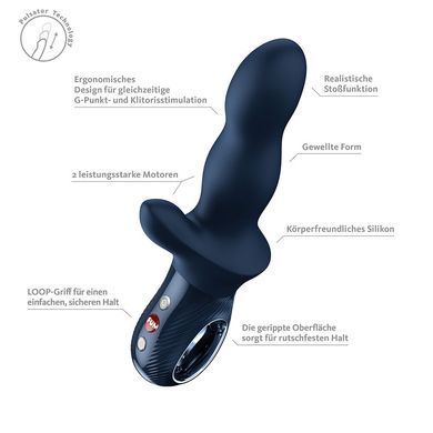 Пульсатор Fun Factory Bi Stronic Crave Nightblue SX4312 фото Купити Пульсатор Fun Factory Bi Stronic Crave Nightblue  Fun Factory  2 949 грн