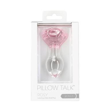 Скляна анальна пробка Pillow Talk Rosy Luxurious Glass Anal Plug, ⌀3,3 см, віброкуля в подарунок SO6834 фото Купити Скляна анальна пробка Pillow Talk Rosy Luxurious Glass Anal Plug, ⌀3,3 см, віброкуля в подарунок  Pillow Talk (Канада) 1 293 грн