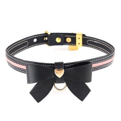 Нашийник з повідцем LOCKINK SEVANDA Love Heart Butterfly Leather Collar Set, чорно-рожевий, з бантом SX0863 фото Купити Нашийник з повідцем LOCKINK SEVANDA Love Heart Butterfly Leather Collar Set, чорно-рожевий, з бантом  LOCKINK (Китай) 1 718 грн