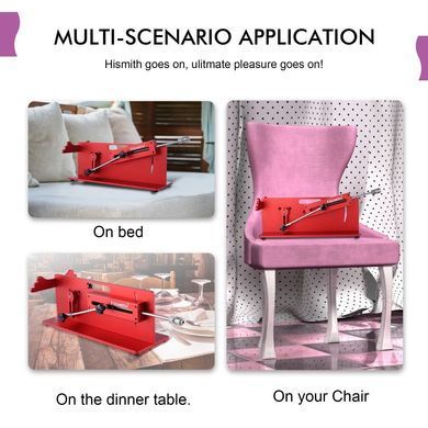 Смарт секс-машина Hismith Table Top 2.0 Pro APP Red, настольная версия SO6195 фото Купить   Hismith (Китай) 26 795 грн