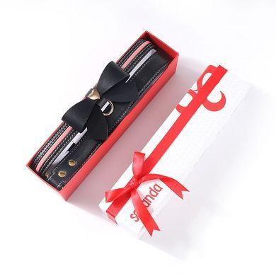 Нашийник з повідцем LOCKINK SEVANDA Love Heart Butterfly Leather Collar Set, чорно-рожевий, з бантом SX0863 фото Купити Нашийник з повідцем LOCKINK SEVANDA Love Heart Butterfly Leather Collar Set, чорно-рожевий, з бантом  LOCKINK (Китай) 1 718 грн