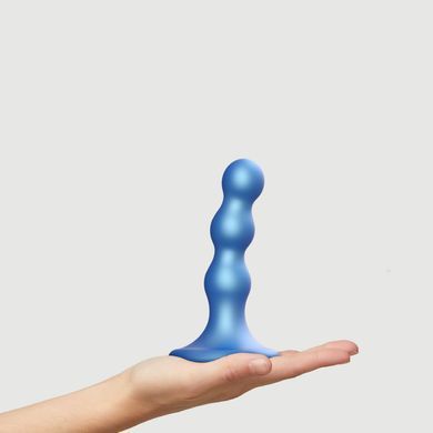Насадка для страпона Strap-On-Me Dildo Plug Balls Blue Metallic S SO8992 фото Купити Насадка для страпона Strap-On-Me Dildo Plug Balls Blue Metallic S  Strap-On-Me (Франція) 1 690 грн