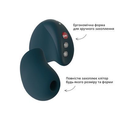Вакуумний стимулятор Fun Factory MEA velvet green, унікальні режими, функція посторгазм SX0915 фото Купити Вакуумний стимулятор Fun Factory MEA velvet green, унікальні режими, функція посторгазм  Fun Factory (Німеччина) 7 391 грн