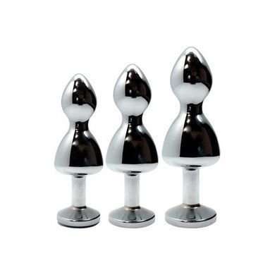Металлическая анальна пробка Wooomy Lollypop Double Ball Metal Plug Blue L диаметр 3,5, длина 10,5см SO7419 фото Купить   Wooomy (Іспанія) 960 грн