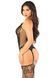 Комплект Leg Avenue Cami Garter with Stockings and String One Size, Black SX1741 фото 4