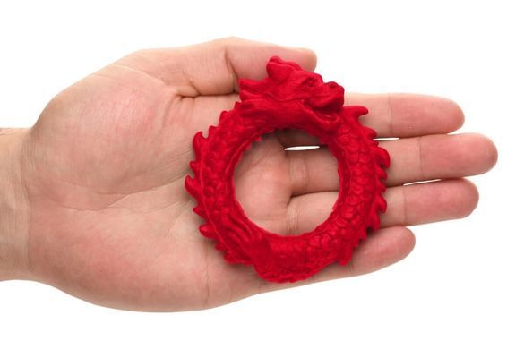 Эрекционное кольцо &ndash; дракон Creature Cocks Rise of the Dragon Silicone Penis Ring &ndash; Red, диаметр 4 см SX2221 фото Купить   Creature Cocks (США) 1 145 грн