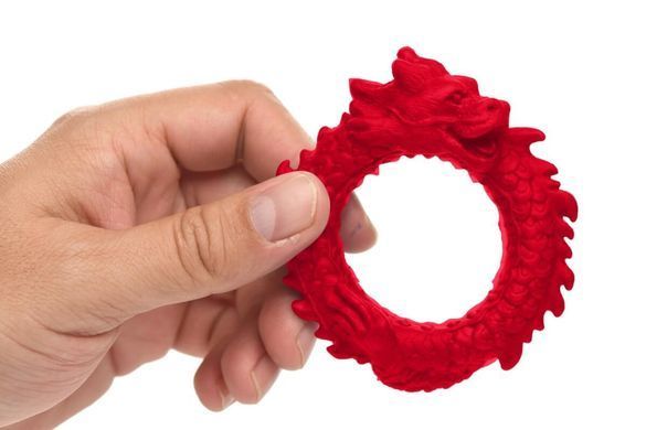 Эрекционное кольцо &ndash; дракон Creature Cocks Rise of the Dragon Silicone Penis Ring &ndash; Red, диаметр 4 см SX2221 фото Купить   Creature Cocks (США) 1 145 грн
