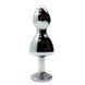 Металлическая анальна пробка Wooomy Lollypop Double Ball Metal Plug Blue L диаметр 3,5, длина 10,5см SO7419 фото 2