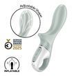 Анальний надувний вібратор Satisfyer Air Pump Booty 3, гнучкий стовбур