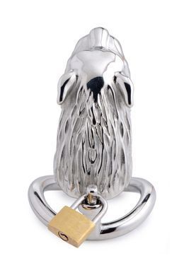 Клетка для пениса Master Series: Tiger King Cock Cage With Lock, три кольца, замок, три ключа SO8795 фото Купить   Master Series (США) 5 746 грн