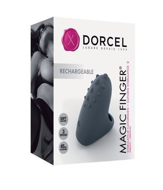 Вибратор на палец Dorcel MAGIC FINGER Black перезаряжаемый, 3 режима работы SO1418 фото Купить   Dorcel (Франція) 1 385 грн