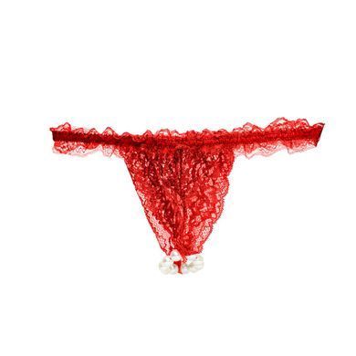 Набор Intt BRAZILIAN PANTY RED: трусики на резинке S-XL с жемчужным кольцом + клубничный лубрикант SO7128 фото Купить   Intt (Бразилія-Португалія) 1 293 грн