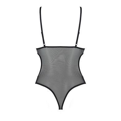 Боди с ажурным лифом Passion CHRISTA BODY L/XL, black SO5753 фото Купить   Passion (Польща) 1 690 грн