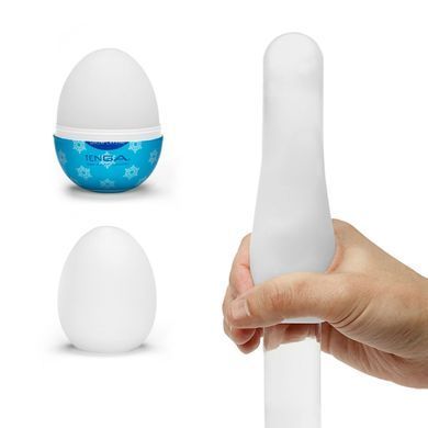 Мастурбатор-яйцо Tenga Egg Snow Crystal с охлаждающим лубрикантом SO8063 фото Купить   Tenga (Японія) 396 грн