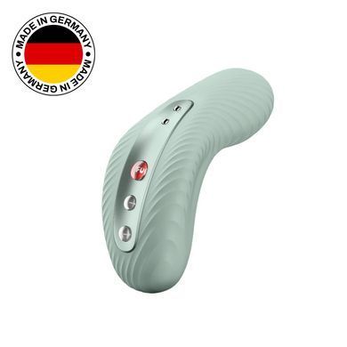Накладной вибратор Fun Factory LAYA III sage green, эффект постукивания пальцем SX0917 фото Купить   Fun Factory (Німеччина) 3 787 грн