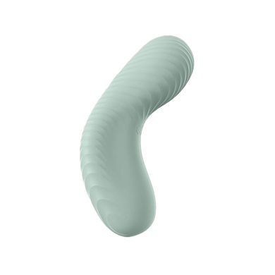Накладной вибратор Fun Factory LAYA III sage green, эффект постукивания пальцем SX0917 фото Купить   Fun Factory (Німеччина) 3 787 грн