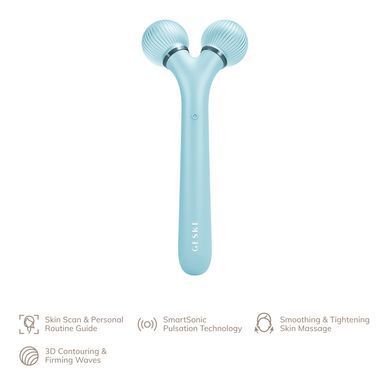 Електронний ультразвуковий ролик для обличчя GESKE Sonic Facial Roller 4в1 turquoise HB0180 фото Купити Електронний ультразвуковий ролик для обличчя GESKE Sonic Facial Roller 4в1 turquoise  GESKE 1 699 грн