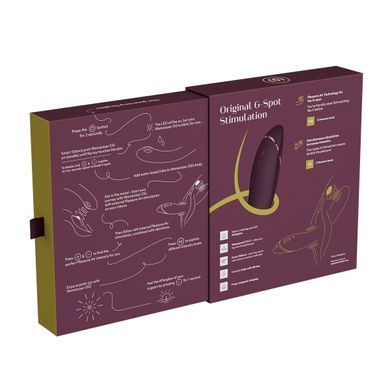 Вакуумный стимулятор для точки G и клитора с вибрацией Womanizer OG Aubergine, 12 уровней, 3 режима SX0531 фото Купить   Womanizer (Німеччина) 6 837 грн