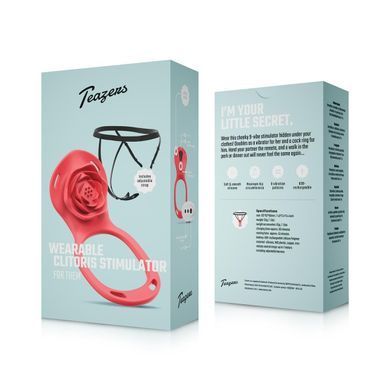Вібратор у трусики Teazers Wearable Clitoral Stimulator SX3902 фото Купити Вібратор у трусики Teazers Wearable Clitoral Stimulator  Teazers (Нідерланди) 2 389 грн