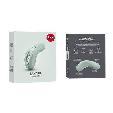 Накладной вибратор Fun Factory LAYA III sage green, эффект постукивания пальцем SX0917 фото Купить   Fun Factory (Німеччина) 3 787 грн