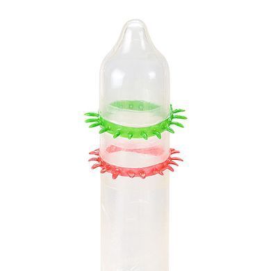Насадка на член Recare Spike Condom Green (презерватив з рядами шипів) SX3357 фото Купити Насадка на член Recare Spike Condom Green (презерватив з рядами шипів)  Recare (Китай) 69 грн